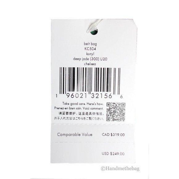 NEW Kate Spade Chelsea Small Deep Jade Fanny Pack Belt Bag Waist Pack Sling - Picture 4 of 6